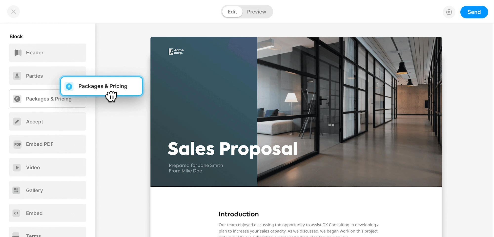 Simple app for eSign - Docspo